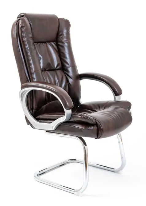 Офісне Конференційне Крісло Richman California Titan Dark Brown Хром CF Коричневий Київ - фото 1