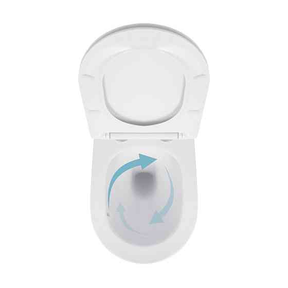 Унітаз підвісний Qtap Jay безобідковий Ultra Quiet із сидінням Soft-close QT07335177W Київ