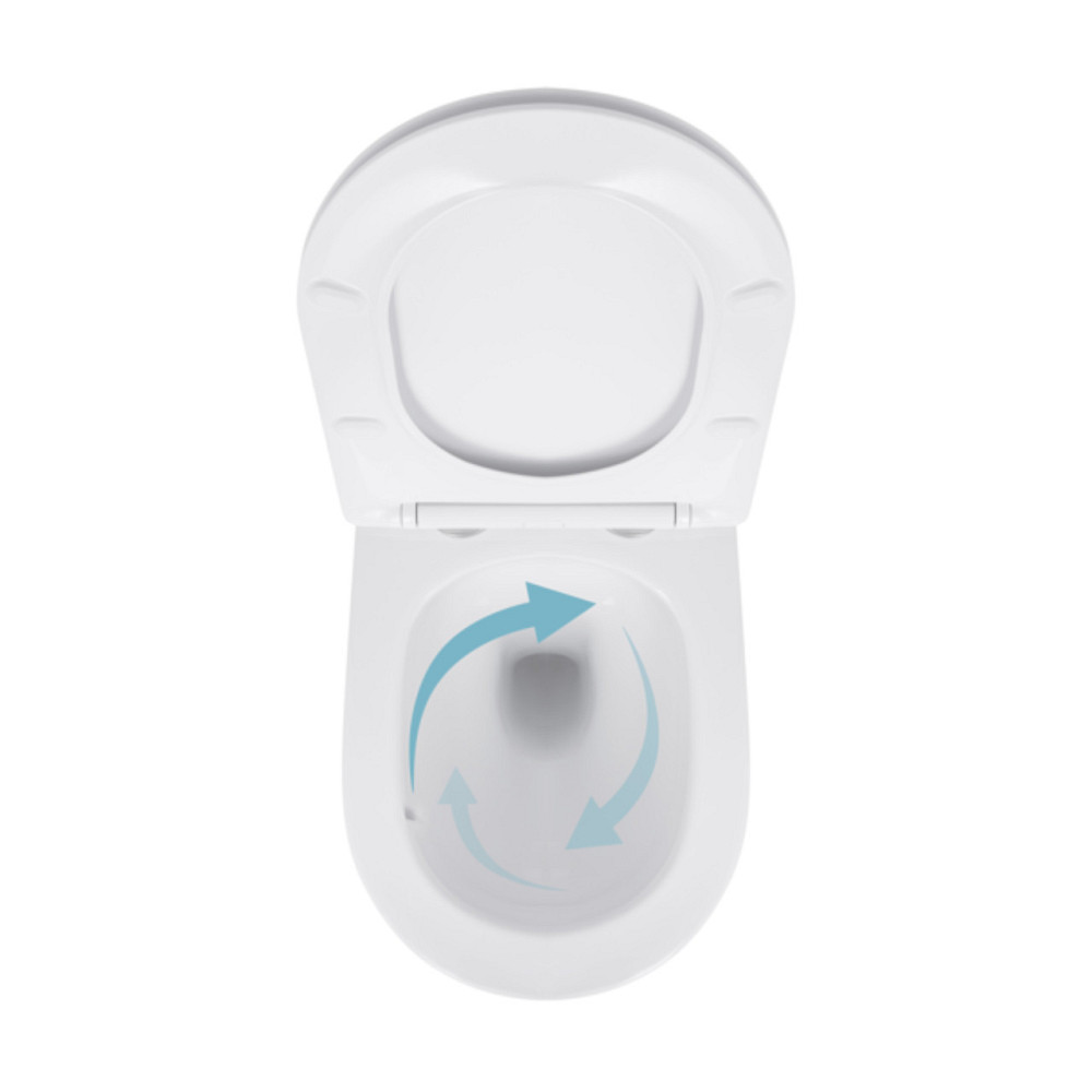 Унітаз підвісний Qtap Jay безобідковий Ultra Quiet із сидінням Soft-close QT07335177W Київ - фото 6