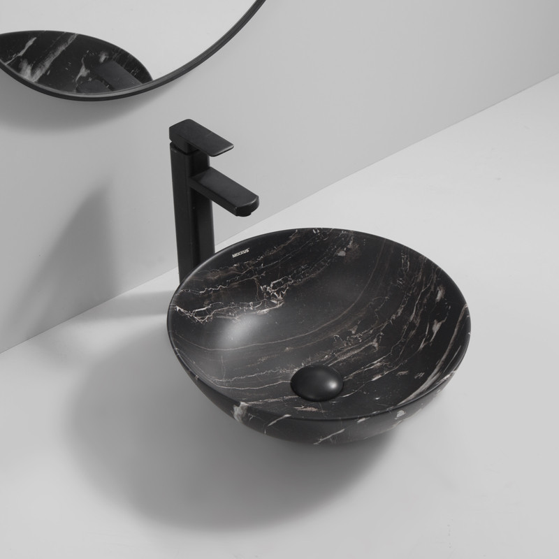 Раковина накладна Mixxus Premium ELLIPSE-0106 MARBLE 390х390х140mm   ( MP6533 ) 33849 Харків - фото 2