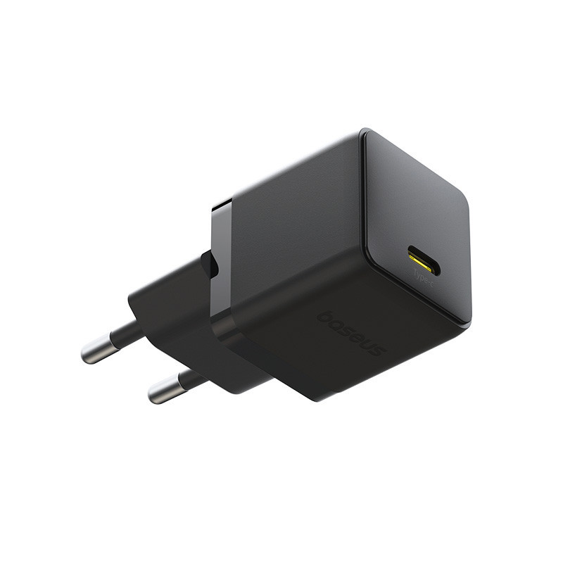 Мережевий зарядний пристрій з кабелем Baseus Palm Fast Charger 1C 30W EU Cluster Black(With: Baseus Mini White Cable C to C Одеса - фото 4