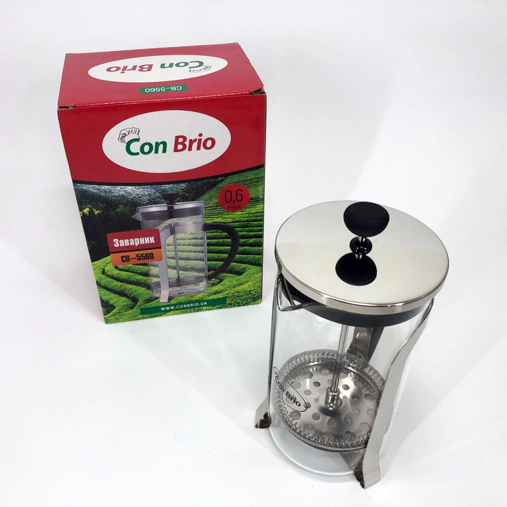 Френч-пресс красивый Con, Френч-пресс из хорошего материала, Эксклюзивные заварочные чайники WO-94 Львов - изображение 1