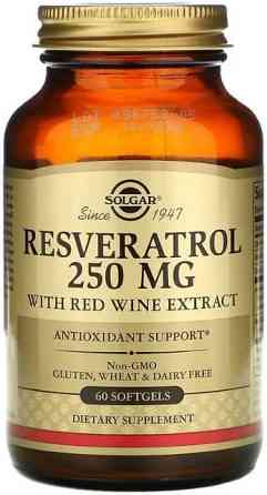 Ресвератрол Solgar Resveratrol 250 мг 60 капсул Київ