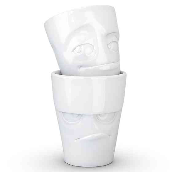 Набор чашек Tassen Я сердитый и проказник (2 чашки по 350 мл) фарфор Белый Киев