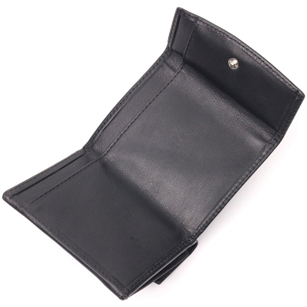 Очень необычный женский кошелек из натуральной кожи KARYA 21339 Черный Киев - изображение 5