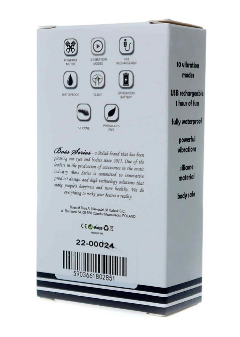 Міні-вібратор - Rechargeable Lipstick Vibrator Black Sex Aura Київ - фото 6
