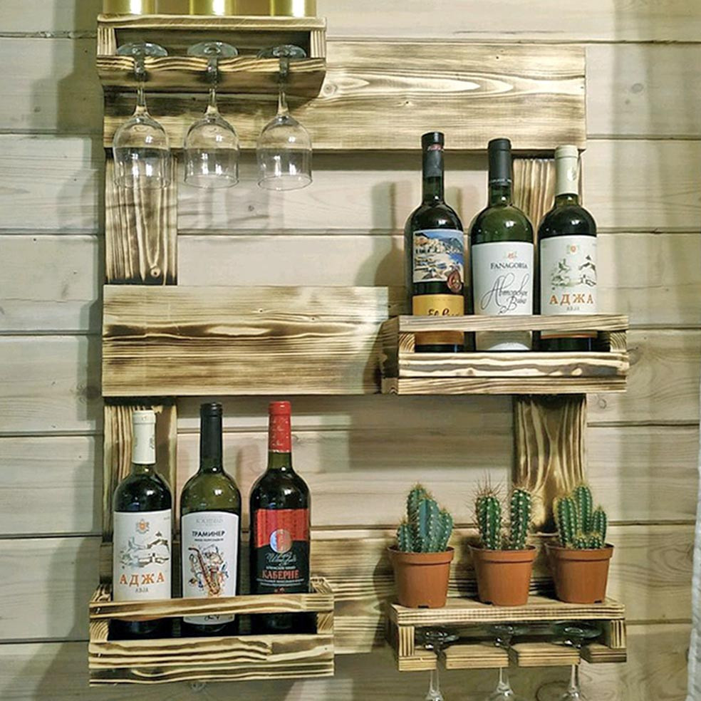Настінна винна полиця "Румої" бенгала Миколаїв - фото 1