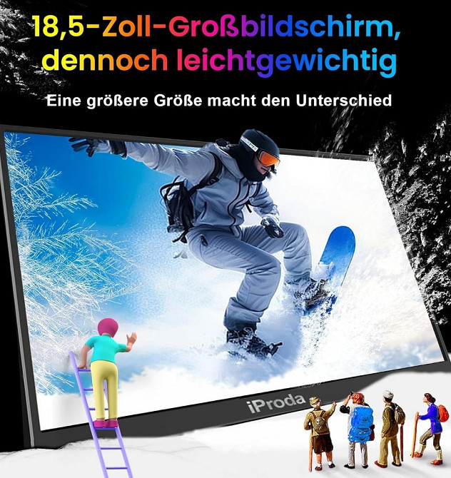 Монітор портативний 18.5" iProda PD182KPN Full HD IPS 120 Гц. Київ - фото 4