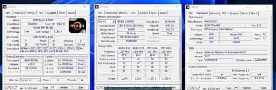 Комплект B450 , Ryzen 5, 5500 , 32Gb. 3200 , 1Tb. SSD ,pc cooler K4. Киев