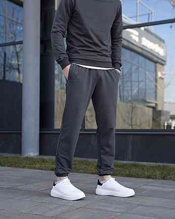 Мужские штаны джоггеры с карманами темно-серые Pobedov 95 Киев