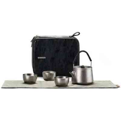 Набор туристической посуды Naturehike чайний NH20CJ007 титан (6927595749630) Вінниця