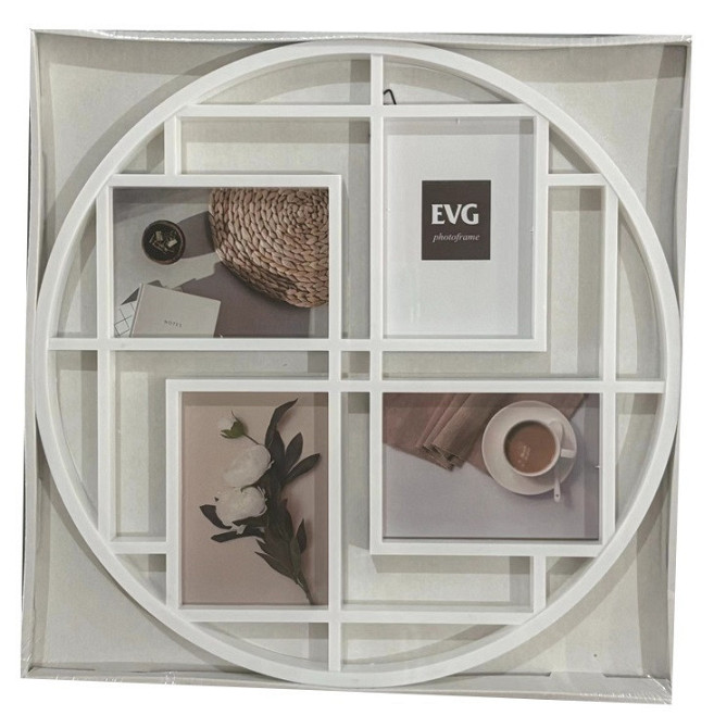 Мультирамка EVG INNO ZB-4-3636-1 WHITE COLLAGE 4 (6992422) Київ - фото 1
