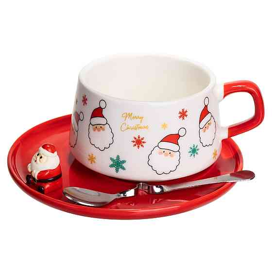 Новогодний рождественский фарфоровый набор 