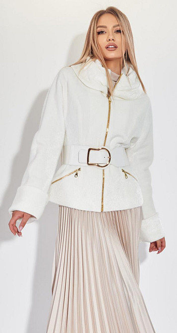 Легка біла шубка (42) Київ - фото 1