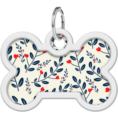 Адресник для тварин WAUDOG Smart ID з QR паспортом "Рослини", кістка 40х28 мм (0640-0210) Вінниця - фото 2