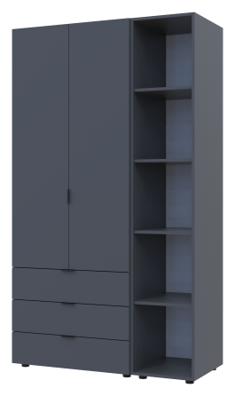 Комплект шкафов для одежды Doros Гелар (2 шт.) 115,7х49,5х203,4 см Графит (DRS-011145) Львов