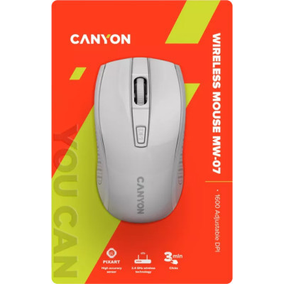 Мышка Canyon MW-7 Wireless White (CNE-CMSW07W) Винница - изображение 6