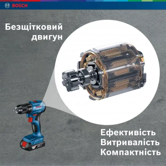 Потужний акумуляторний ударний дриль-шурупокрут Bosch Professional GSB 185-LI із 2 акб GBA 18V 2.0Ah, з/п GAL 18V-20 у кейсі Київ