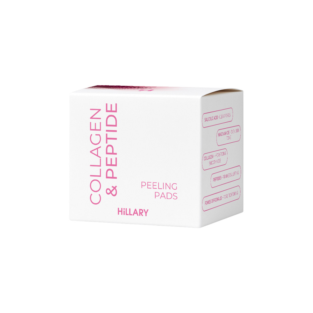 Відлущувальні тонер-педи з колагеном та пептидами Collagen & Peptide Peeling Pads Hillary 60 шт Київ - фото 16
