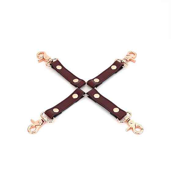 Шкіряна хрестовина Liebe Seele Wine Red Hogtie Sex Aura Київ