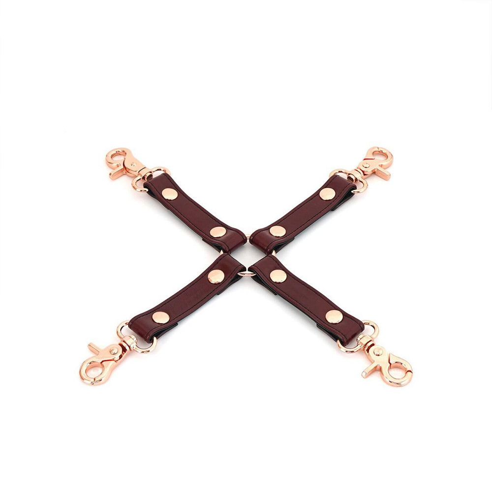 Шкіряна хрестовина Liebe Seele Wine Red Hogtie Sex Aura Київ - фото 1