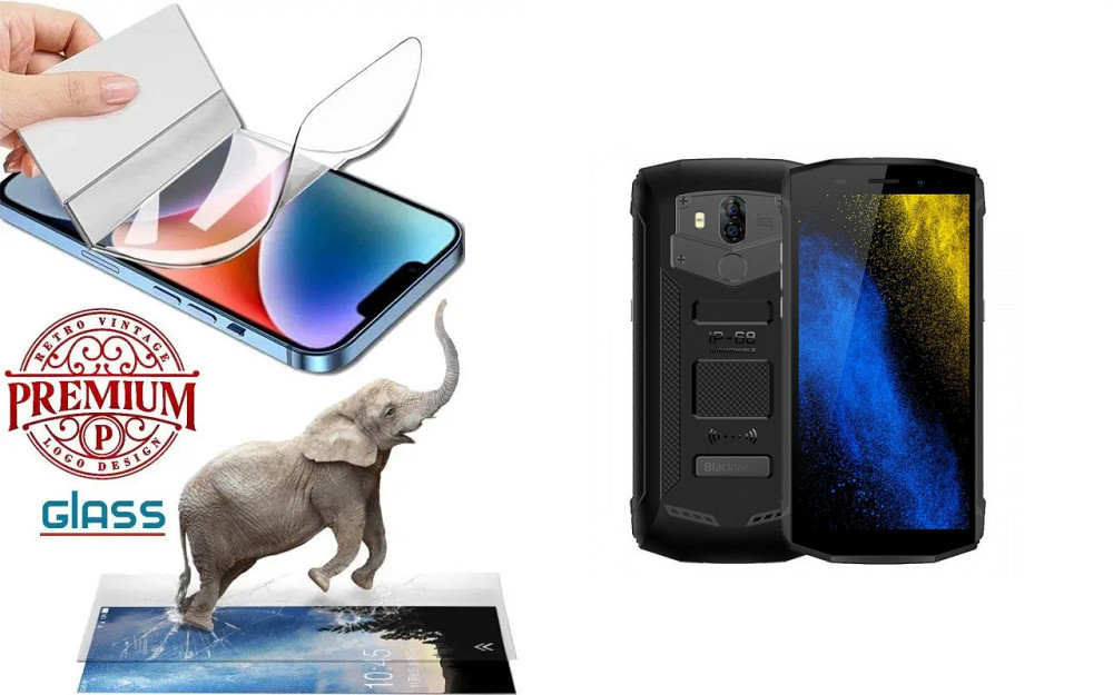 Полиуретановая пленка Blackview BV5800, BV5800 Pro, Premium, толщина 0,2 мм Киев - изображение 1