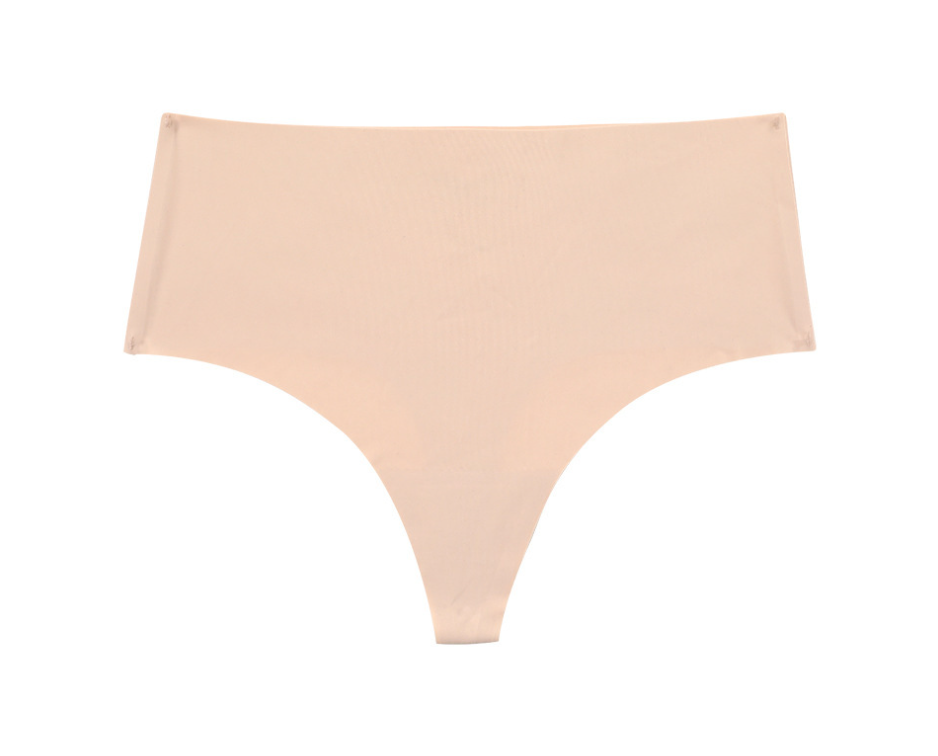 Набір стрінгів безшовних жіночих 2 штуки S 46 бежевий білий Київ - фото 4