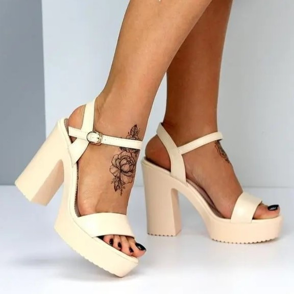 Жіночі Бежеві Босоніжки на Толстовці Модельні (розміри: 36,37,38,39,40) - 63 Дніпро - фото 1