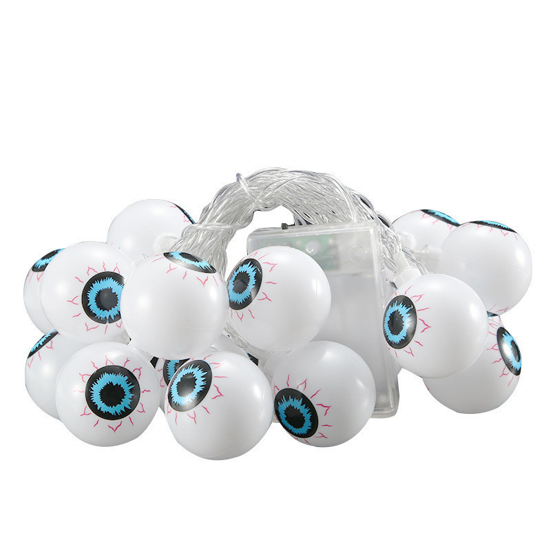 Гирлянда на Хэллоуин Глаза 150 см 10 led 4 см теплый белый Киев - изображение 3