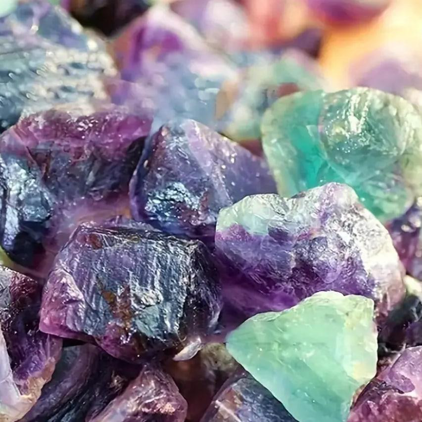 Натуральний кристал флюориту, 3 см. Необроблені кристали флюориту. 1шт. Напівдорогоцінне каміння. Київ - фото 1