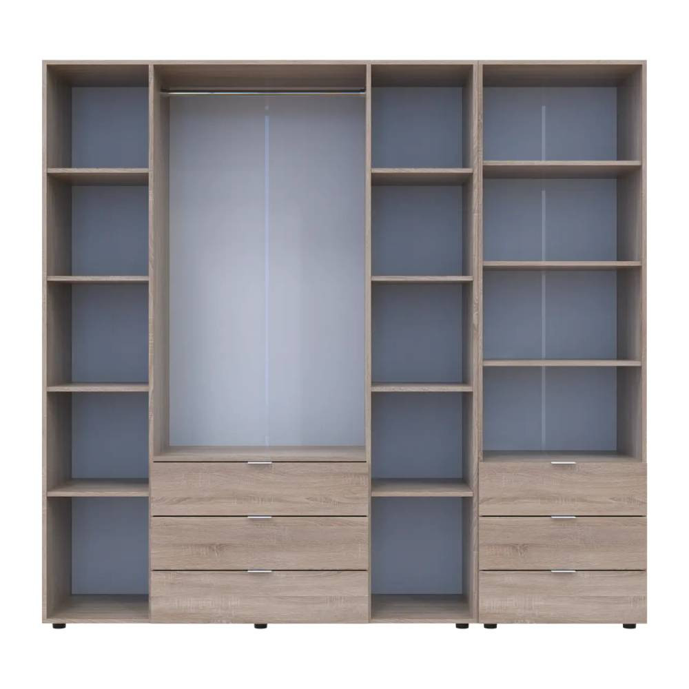 Шафа для одягу Doros Гелар Дуб сонома 4ДСП з пеналом 215х49.5х203.4 (DRS-011929) Львів - фото 6