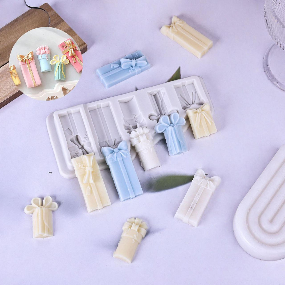 Молд силиконовый Подарки 175 на 71 мм серый Киев - изображение 7