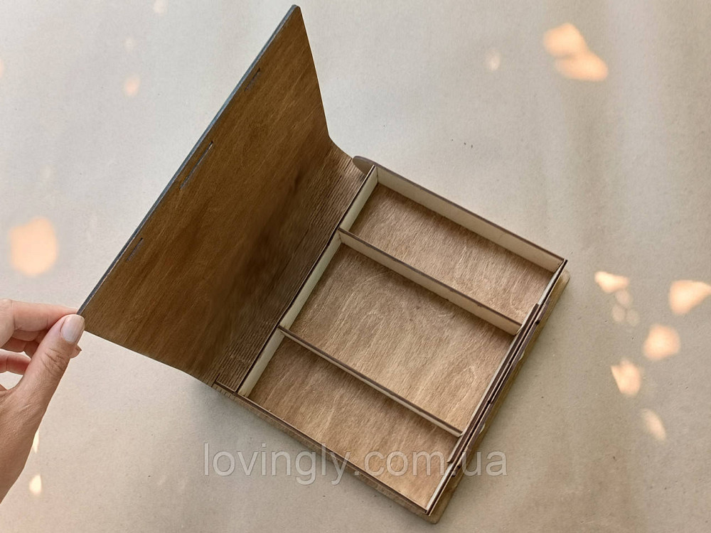 Коробка в виде книги для подарка мужчине 23/20/4 см Ирпень - изображение 4