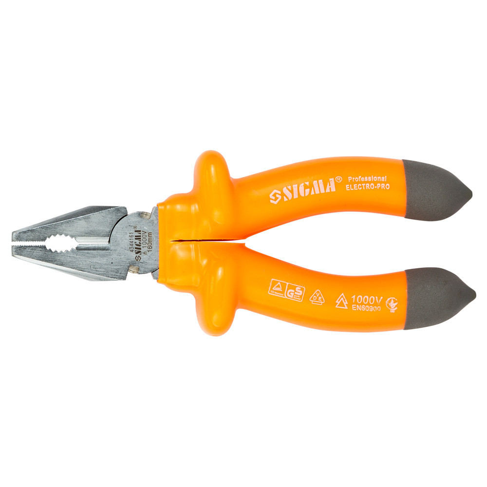 Плоскогубці діелектричні 160 мм 1000В SIGMA (4344161) Київ - фото 1