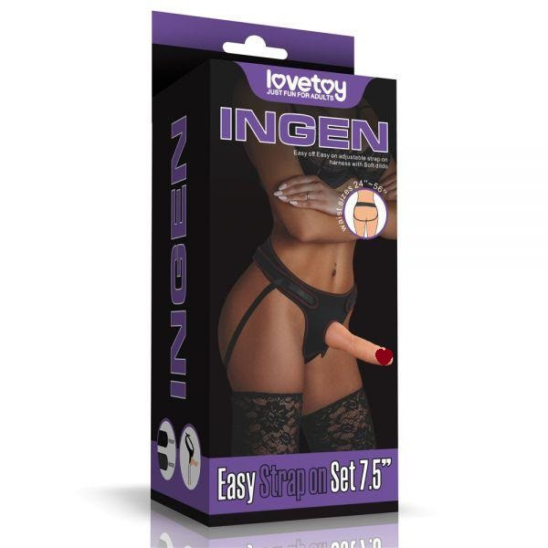 Труси для страпону чорні Easy Strapon Set 7.5 Sex Aura Київ - фото 1