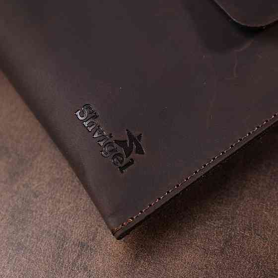 Шкіряна вінтажна тревел-косметичка Коричневий (SHVIGEL) Київ