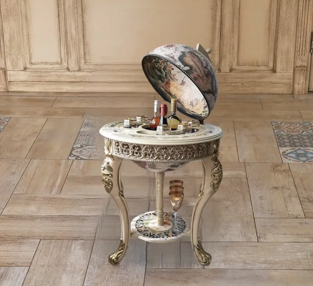 Глобус бар підлоговий 450 мм оздоблений золотом ліпниною Гранд Презент mastersem Київ - фото 1