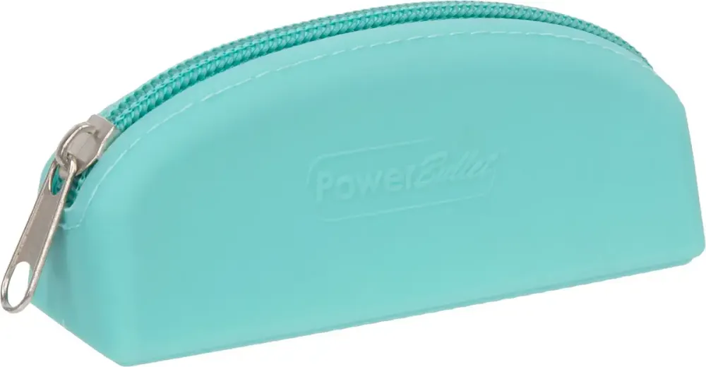 Сумка для зберігання секс-іграшок PowerBullet - Silicone Storage Zippered Bag Teal Львів - фото 1