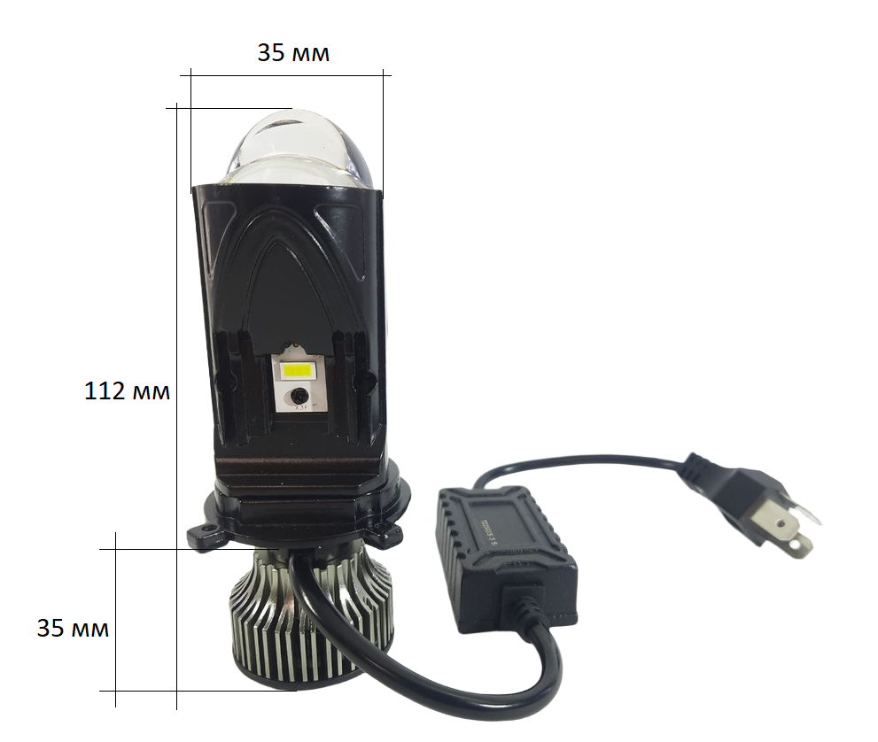 Комплект світлодіодних лінз StarLight A80 Plus H4 BI-LED +200% 40/55W 12/24V Харків - фото 5