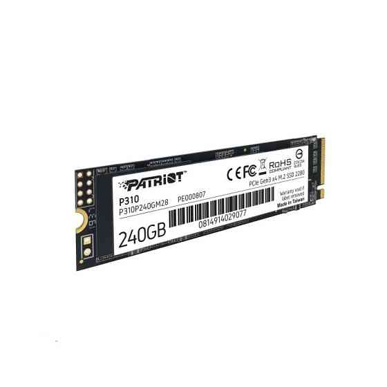 SSD диск накопичувач M.2 Patriot P310 240GB NVMe 2280 PCIe 3.0 3D TLC P310P240GM28 Одеса
