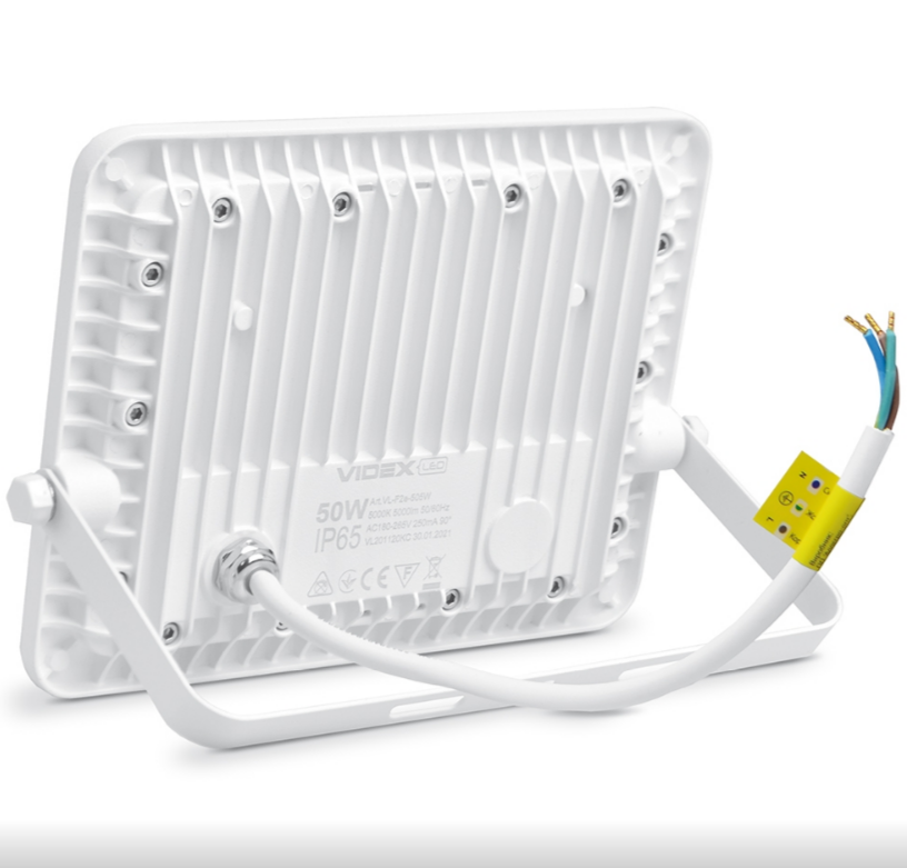 LED Прожектор 50W 5000К 220V білий VL-F2e-505W Videx Житомир - изображение 4