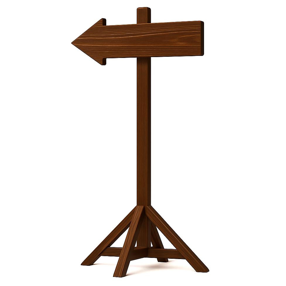 Напольная стрелка-указатель 