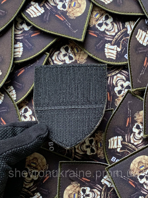 Друкований шеврон ВОДІЙ (Форма щит. На липучці) Розмір 9x8см Київ - фото 7