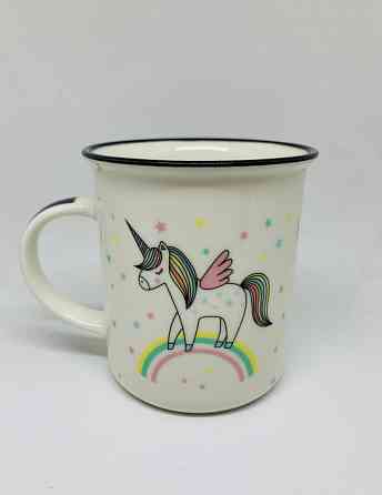 Чашка Единорог детская радуга unicorn rainbow 360 мл Винница