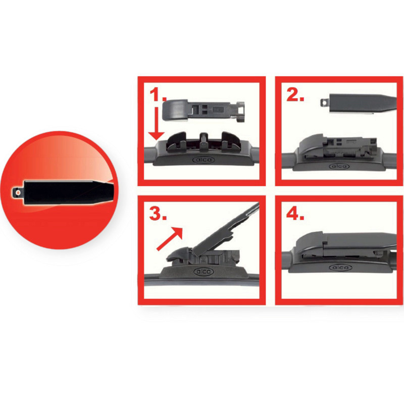 Адаптер двірника 6/8 pinch tab (2шт) щітки Мукачево - фото 1