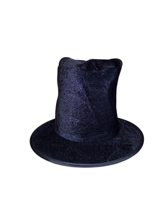 Шляпа цилиндр без рисунка для Хэллоуина one size черный Киев