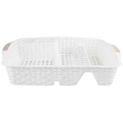 Сушилка для посуды Violet House 0757 Ротанг White (0757 Роттанг WHITE сушка д/пос.4) Винница