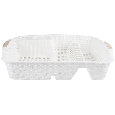 Сушилка для посуды Violet House 0757 Ротанг White (0757 Роттанг WHITE сушка д/пос.4) Винница - изображение 2