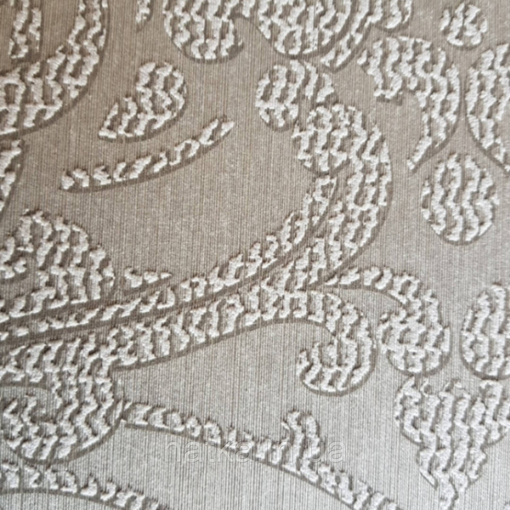 Текстильні шпалери на флізеліновій основі Da capo RaschTextil 085906 вензелі завитки великі сірі на Київ - фото 3