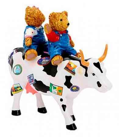 Колекційна статуетка корова Teddy Bears on the Moove (Size M) полірезин Вінниця